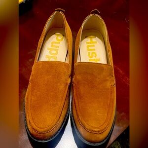 Hush Puppies Women's Lucy Suede Heeled Loafers